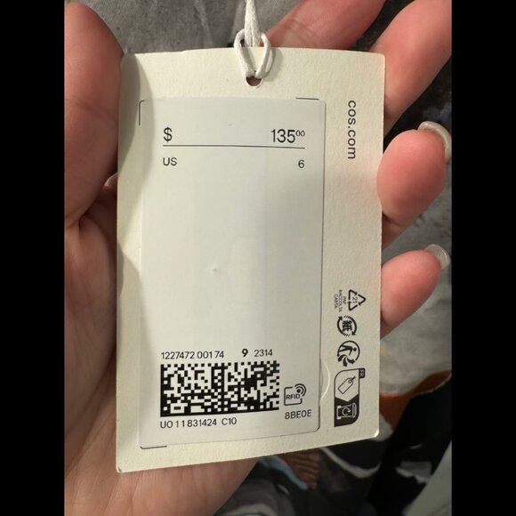 COS PRINTED Patterned Skirt Size 6 - Picture 3 of 6